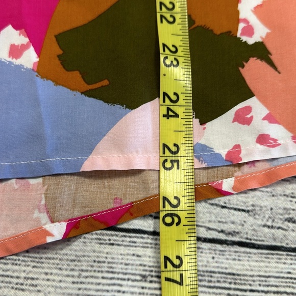 Eloquii Elements • Abstract Print Blouse w/Ruched Sleeves • Sz 24 • NEW! - Picture 10 of 11